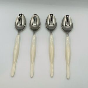 Cutco Pearl Handle Stainless Steel Soup Spoon Set